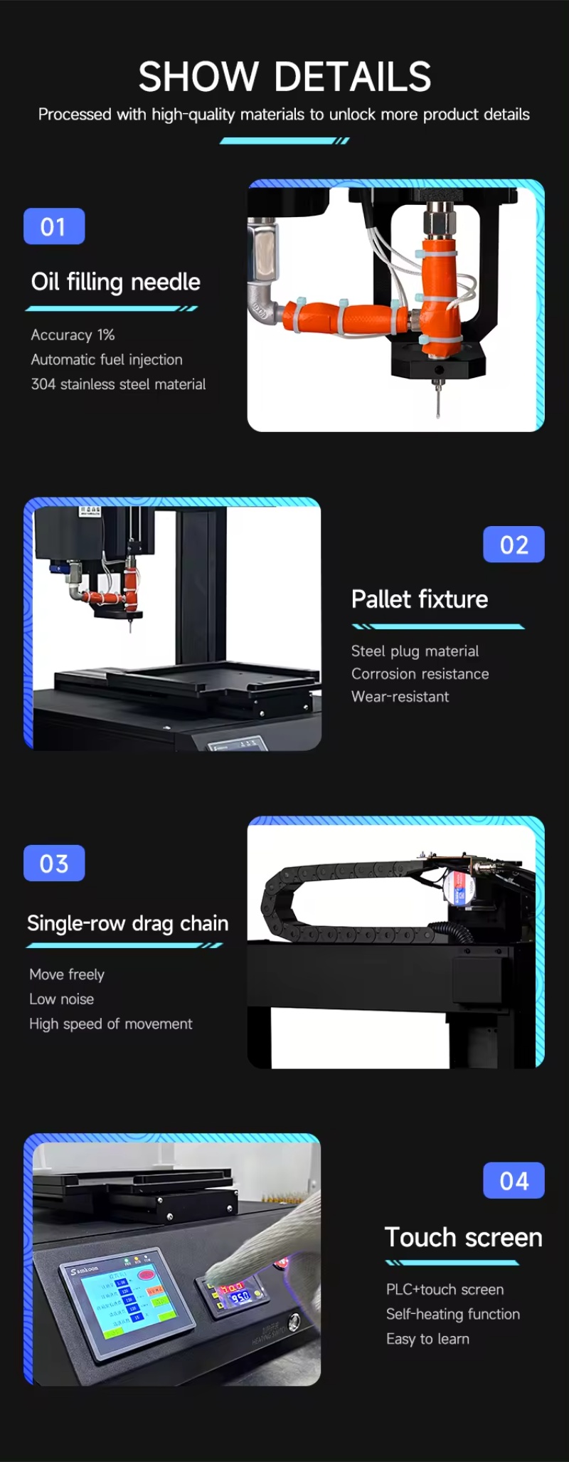 Semi Automatic Cart Filler Detail